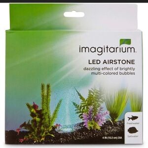 The Imagitarium LED Round Airstone for fish tank